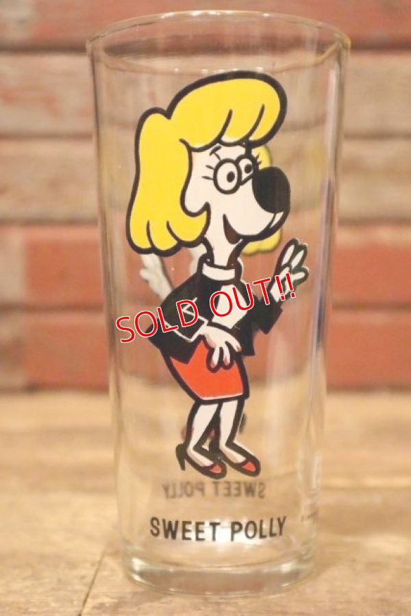 画像1: gs-240611-10 Under Dog / Sweet Polly 1970's PEPSI Collectors Series 16 oz. Glass