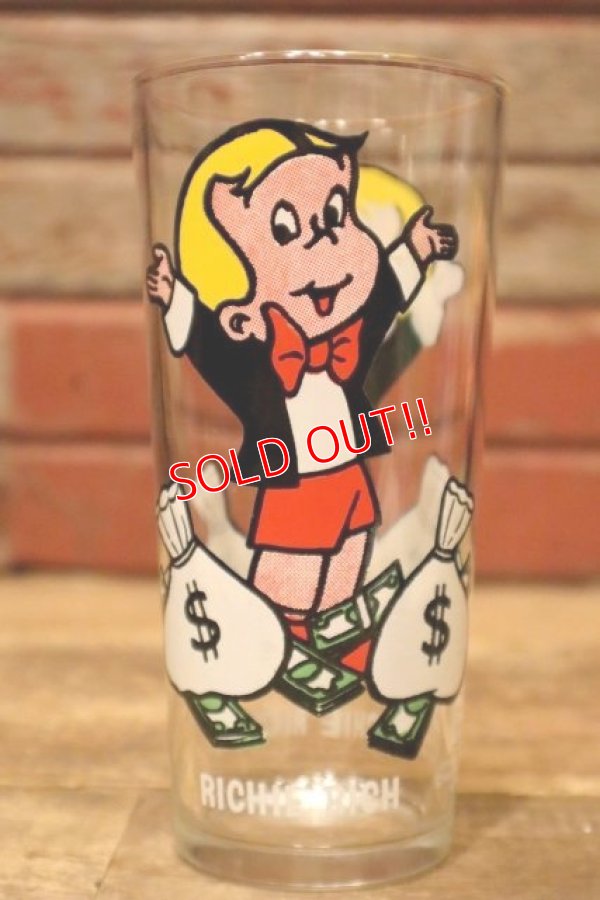 画像1: gs-240605-33 RICHIE RICH / 1970's PEPSI Collectors Series 16 oz. Glass