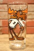 gs-240605-27 BULLWINKLE / 1970's PEPSI Collectors Series 16 oz. Glass