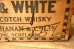 画像5: dp-240604-04 BLACK & WHITE SCOTCH WHISKY / Vintage Wood Box