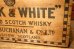 画像3: dp-240604-04 BLACK & WHITE SCOTCH WHISKY / Vintage Wood Box