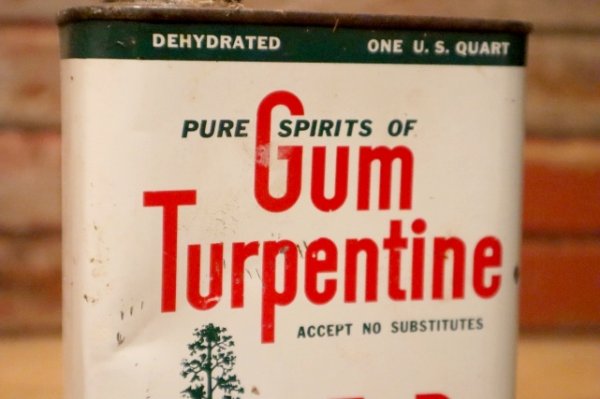 画像2: dp-231012-91 Gum Turpentine One U.S. Quart Can