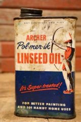 dp-231016-56 ARCHER-DANIELS-MIDLAND COMPANY / 1950's ARCHER LINSEED OIL CAN