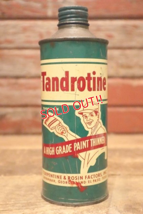 画像1: dp-240508-126 Tandrotine 1950's Thinner Can