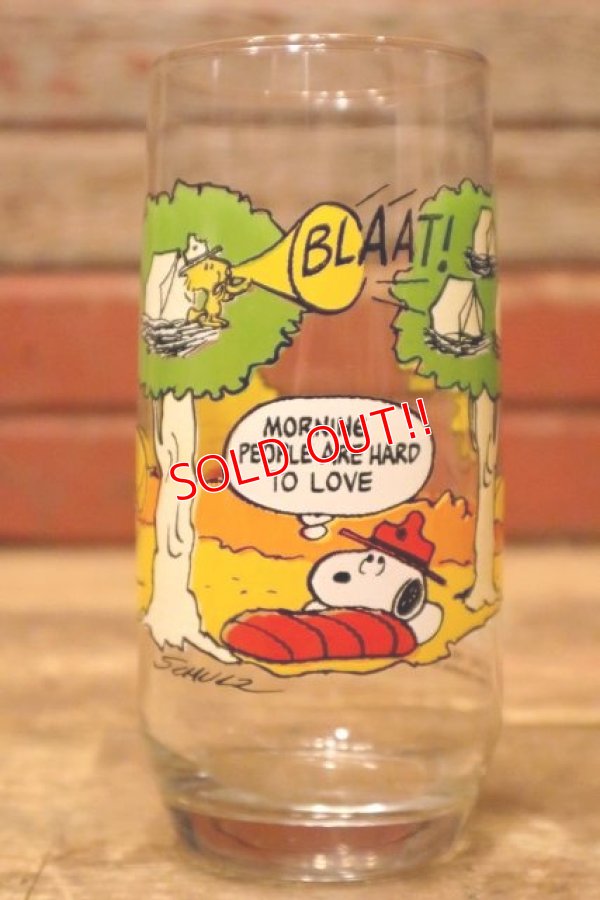 画像1: gs-240207-07 McDonald's / 1983 Camp Snoopy Collection Glass "Woodstock"