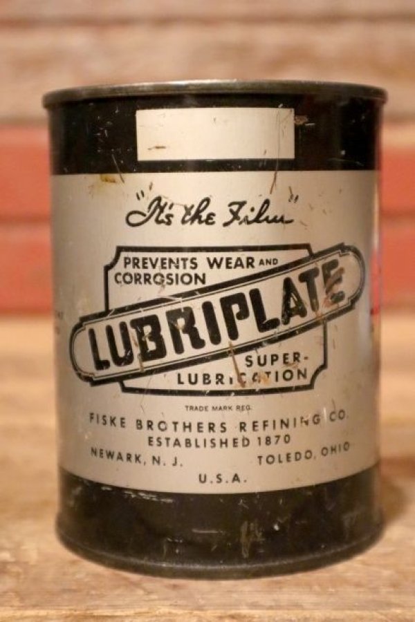 画像1: dp-231012-13 FISKE BROTHERS REFINING CO. LUBRIPLATE CAN