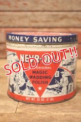 dp-240508-126 THE GEORGE BASCH CO. 1940's NEVR-DULL MAGIC WADDING POLISH CAN