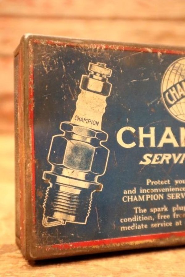 画像2: dp-240605-01 CHAMPION / 1930's SERVICE KIT TIN BOX