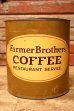 画像1: dp-240623-06 Farmer Brothers COFFEE Vintage Tin Can (1)