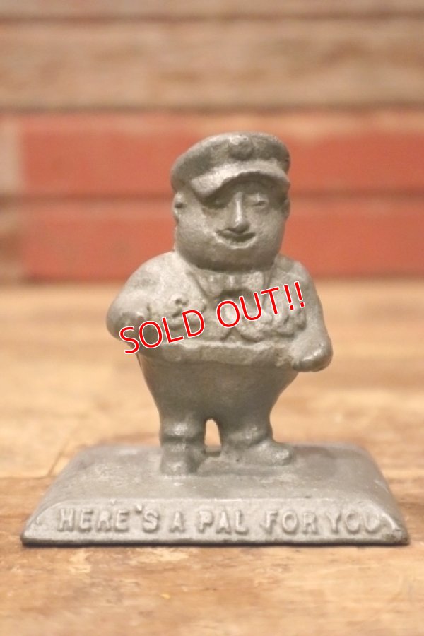 画像1: ct-240718-08 K-T Gas Oil 1920's-1930's El Reco Serviceman Cast Iron Paper Weight