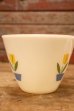 画像9: kt-230809-05 Fire-King / 1950's Ivory Tulip Grease Jar