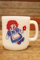 kt-230809-06 RAGGEDY ANN ANDY / Glasbake 1960's Mug