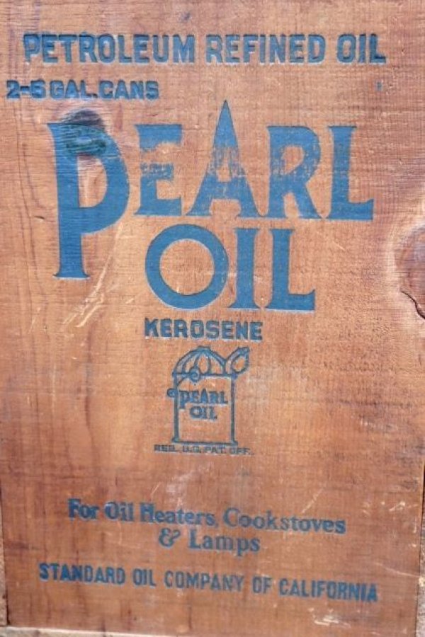 画像2: dp-240718-14 PEARL OIL 1940's-1950's KEROSENE WOOD BOX