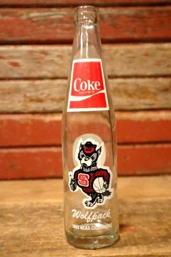 画像1: dp-230101-65 North Carolina State University / Wolfpack 1983 NCAA Champion Coca Cola Bottle