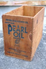 dp-240718-14 PEARL OIL 1940's-1950's KEROSENE WOOD BOX