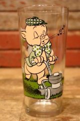 gs-240611-24 orky Pig & Petunia Pig / PEPSI 1976 Collector Series Glass