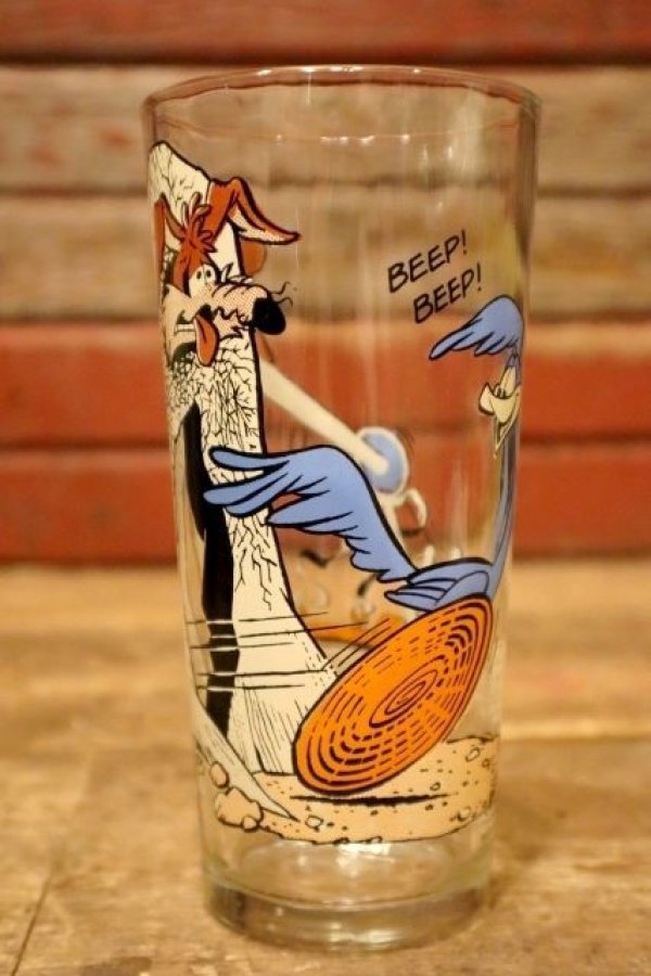 画像1: gs-240605-21 Road Runner & Wile E. Coyote / PEPSI 1976 Collector Series Glass