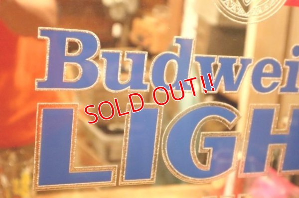 画像2: dp-240321-06 Budweiser LIGHT 1970's Pub Mirror