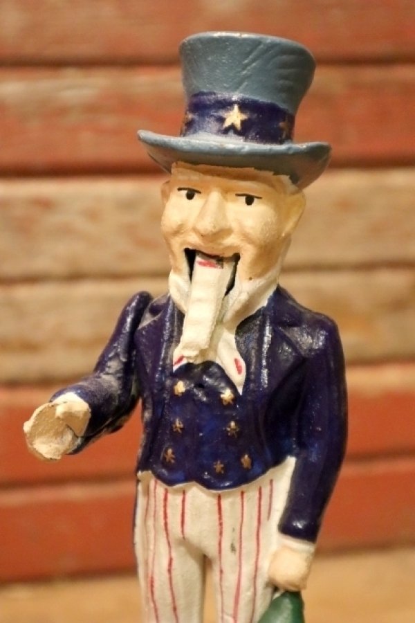 画像2: ct-240623-03 Uncle Sam / 1940's-1950's Cast Iron Mechanical Bank