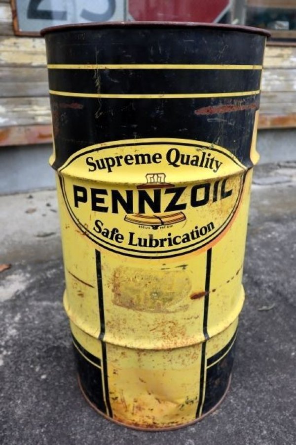 画像1: dp-240604-08 PENNZOIL / 1970's 120 LBS. Motor Oil Can