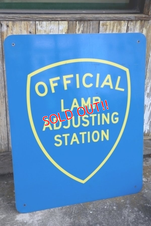 画像1: dp-240718-04 OFFICIAL LAMP ADJUSTING STATION SIGN