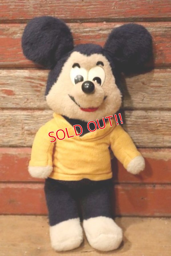 画像1: ct-240611-03 Mickey Mouse / Knickerbocker 1960's-1970's Plush Doll