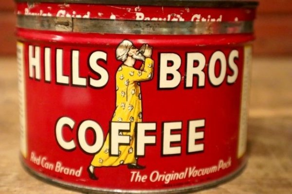 画像2: dp-230601-10 HILLS BROS COFFEE / Vintage Tin Can