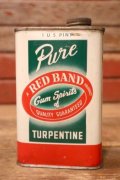 dp-231012-90 RED BAND Pure Gum Spirits TURPENTINE 1 U.S. PINT Can