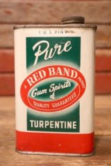 dp-231012-90 RED BAND Pure Gum Spirits TURPENTINE 1 U.S. PINT Can