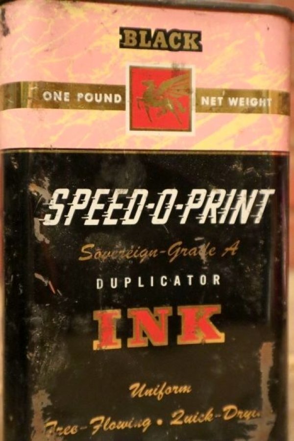 画像2: dp-240207-07 SPEED-O-PRINT No.84 Black INK Can