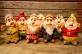 ct-240814-05 Snow White & Seven Dwarfs / 1960's Made in JAPAN Dolls Set