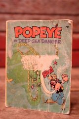 ct-220901-13 Popeye / WHITMAN 1980 "POPYE IN DEEP-SHE DANGER" Book