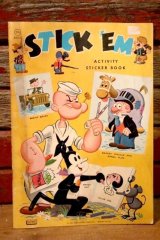 ct-220901-13 Popeye / 1964 STICK 'EM  ACTIVITY STICKER BOOK