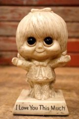 ct-220901-15 R & W BERRIES 1970 Message Doll "I LOVE YOU THIS MUCH"