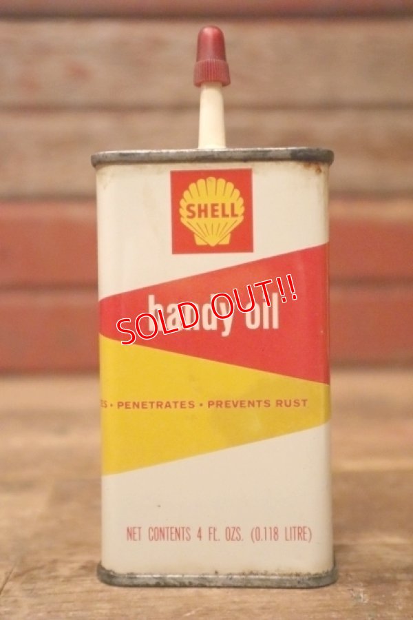 画像1: dp-240814-32 SHELL / 1960's Handy Oil Can