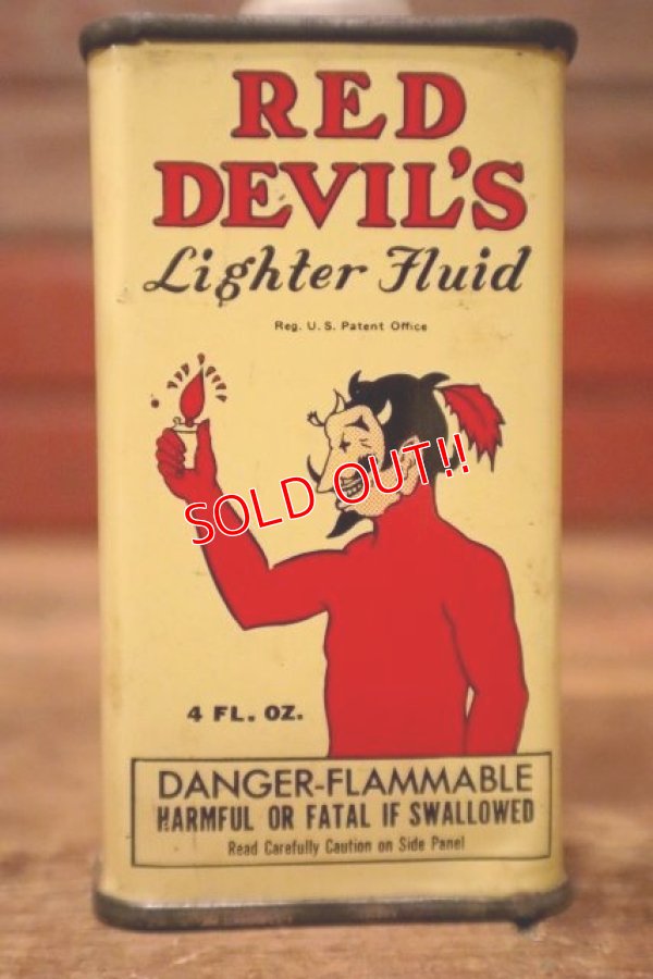 画像2: dp-240814-28 RED DEVIL / Lighter Fluid 4 FL.OZ Handy Oil Can