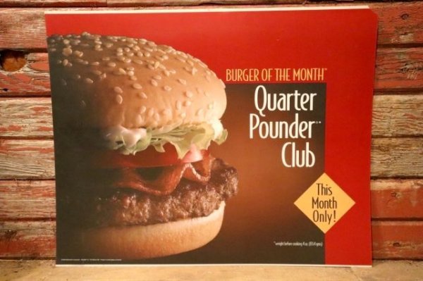 画像1: dp-230901-45 McDonald's / 1992 Translite "Quarter Pounder Club"