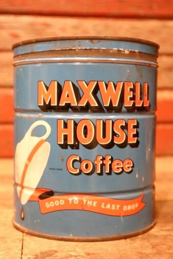 画像1: dp-240814-39 MAXWELLHOUSE COFFEE 1950's Tin Can