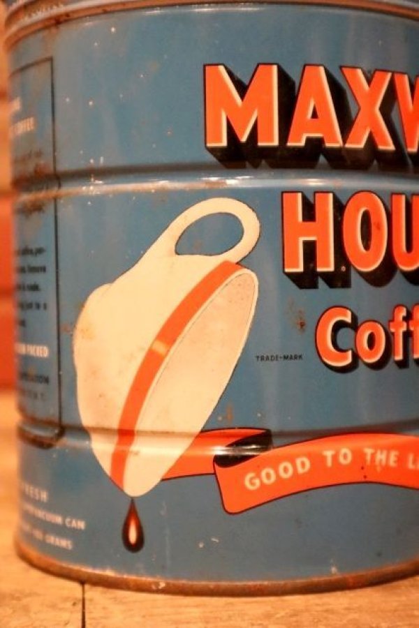 画像2: dp-240814-39 MAXWELLHOUSE COFFEE 1950's Tin Can