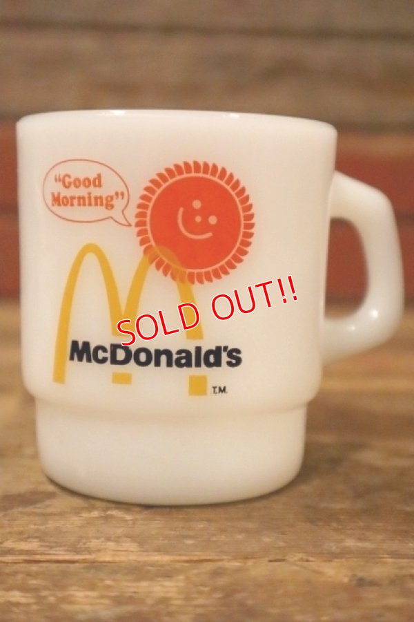 画像1: dp-240814-16 McDonald's / Fire-King 1960's-1970's Stacking Mug