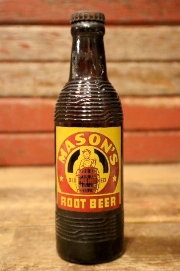 画像1: dp-240814-12 MASON'S ROOT BEER / 1950's 10 FL. OZ. Bottle