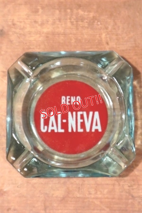 画像2: dp-240814-61 RENO CAL-NEVA / Vintage Glass Ashtray