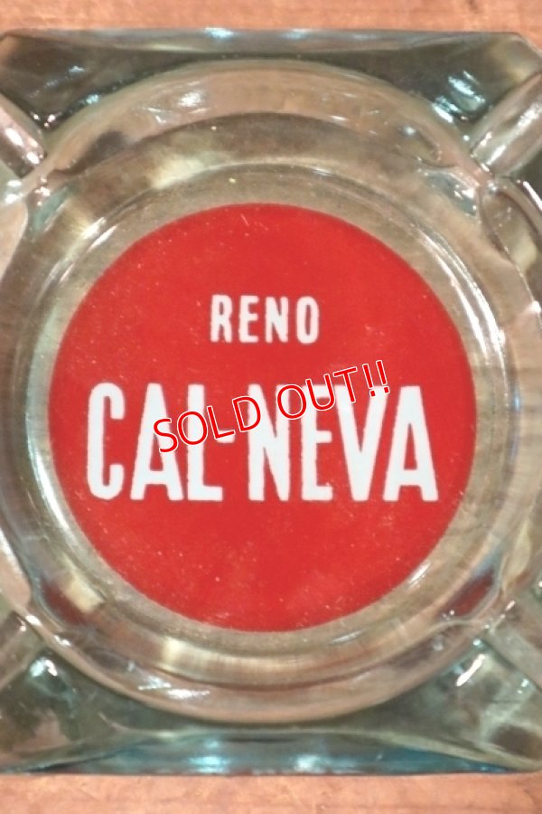 画像1: dp-240814-61 RENO CAL-NEVA / Vintage Glass Ashtray