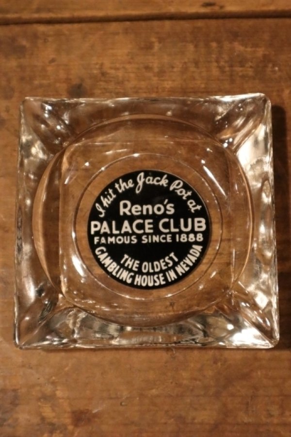 画像2: dp-240814-53 Reno's PALACE CLUB / Vintage Glass Ashtray