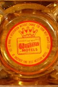 dp-240814-50 THE BEST Western MOTELS / Vintage Glass Ashtray