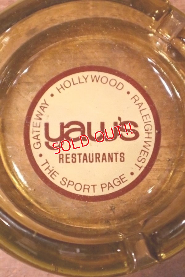 画像1: dp-240814-57 yaw's RESTAURANT / Vintage Glass Ashtray