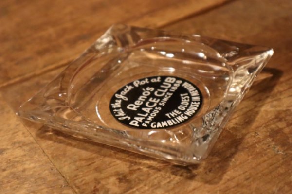 画像3: dp-240814-53 Reno's PALACE CLUB / Vintage Glass Ashtray