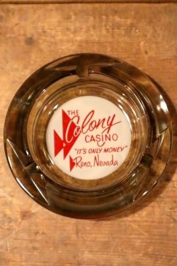 画像2: dp-240814-55 THE Colony CASINO / Vintage Glass Ashtray