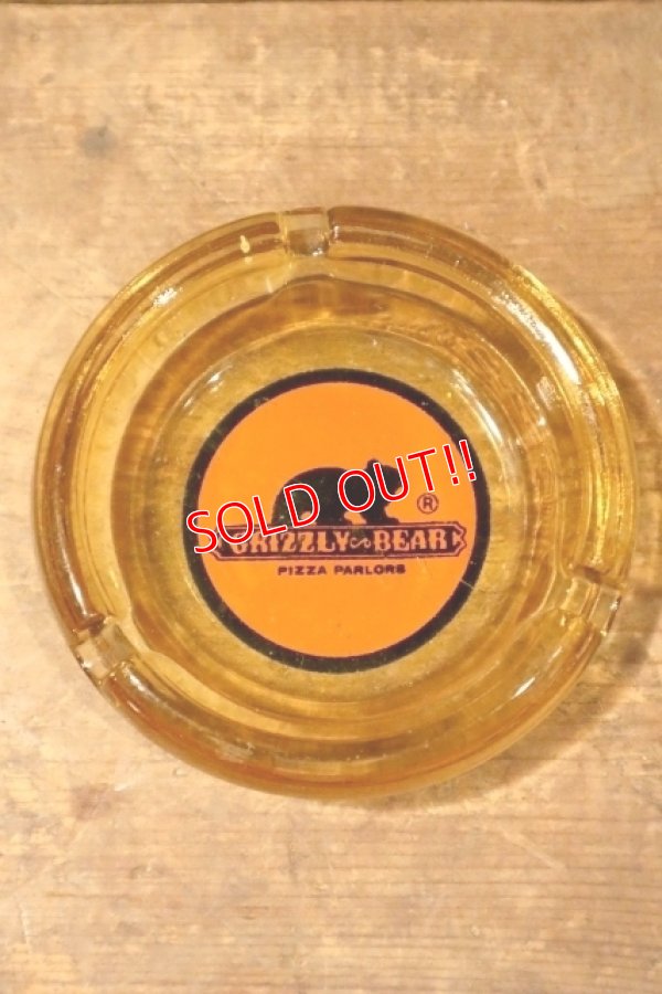 画像2: dp-240814-54 GRIZZLY BEAR PIZZA PARLORS / Vintage Glass Ashtray