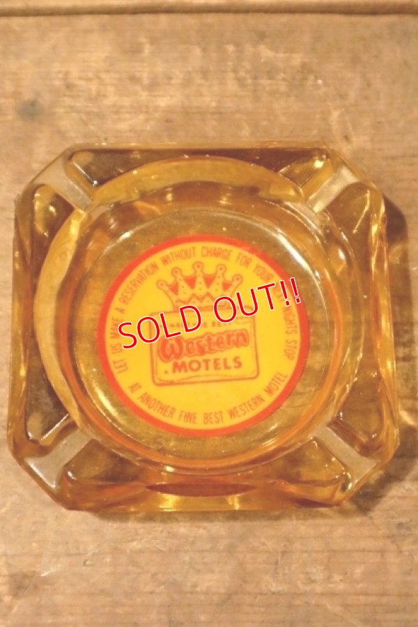 画像2: dp-240814-50 THE BEST Western MOTELS / Vintage Glass Ashtray